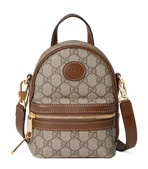 gucci backpack with zipper straps|Gucci outlet backpack.